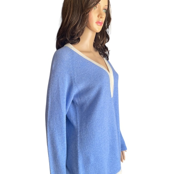 Claudia Michole Cashmere Classic V-Neck Pullover LG - Picture 3 of 12